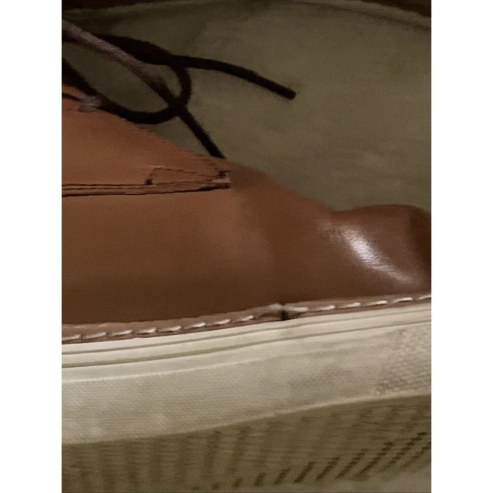 CLARKS COLLECTION Mens Brown Round Toe Lace-Up Leather Chukka Boots 12M